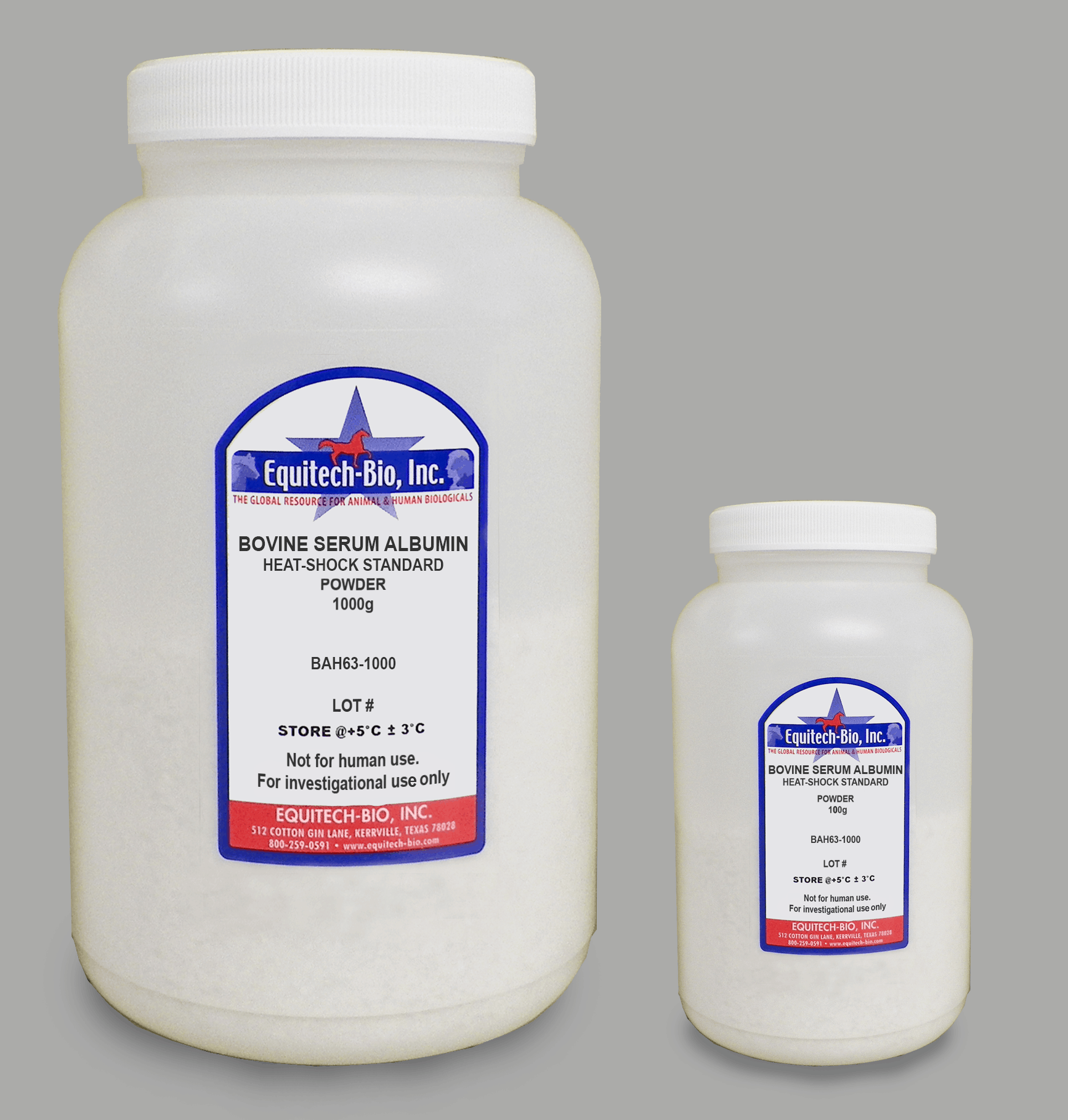 BAH63 -- Standard Grade Heat Shock Bovine Serum Albumin Powder pH 5.2