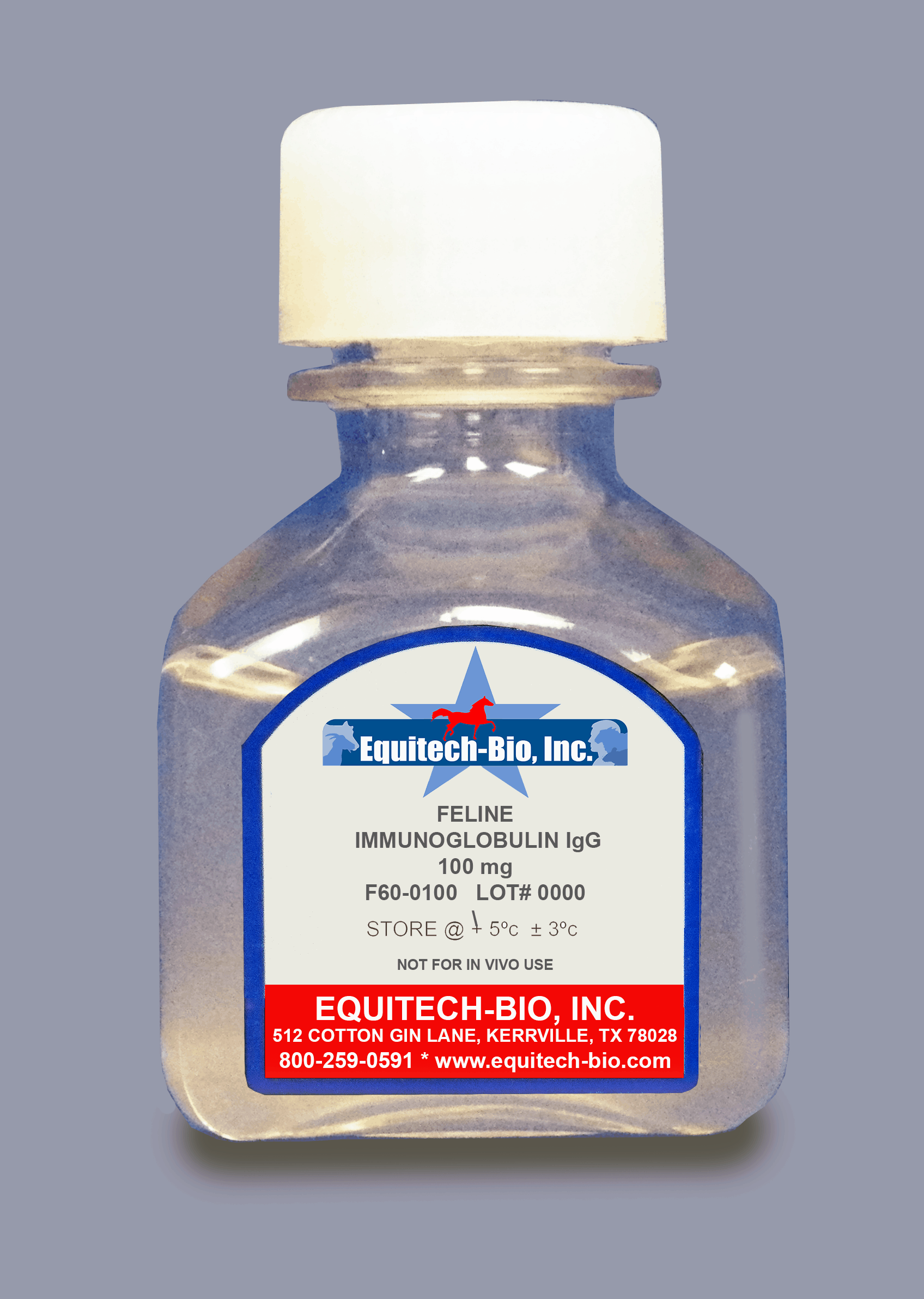 F60 -- Feline IgG Solution >= 97% Purity