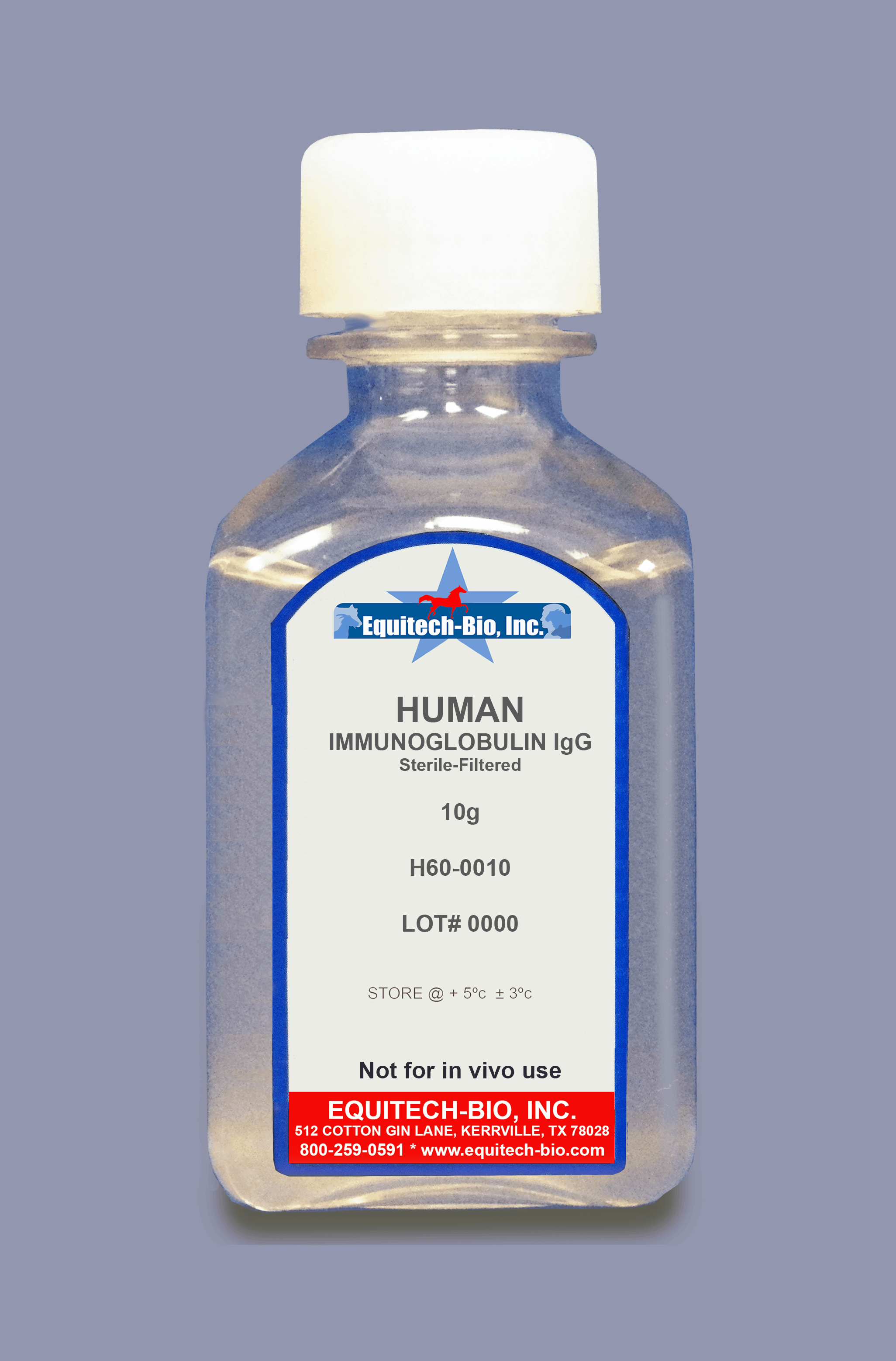 H60 -- Human IgG Solution >= 97% Purity