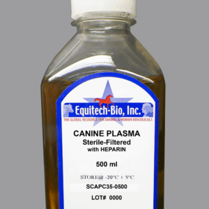 SCAPC35 -- Sterile Filtered Canine Plasma with Sodium Citrate