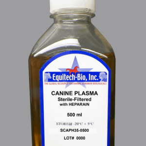 SCAPH35 -- Sterile Filtered Canine Plasma with Heparin