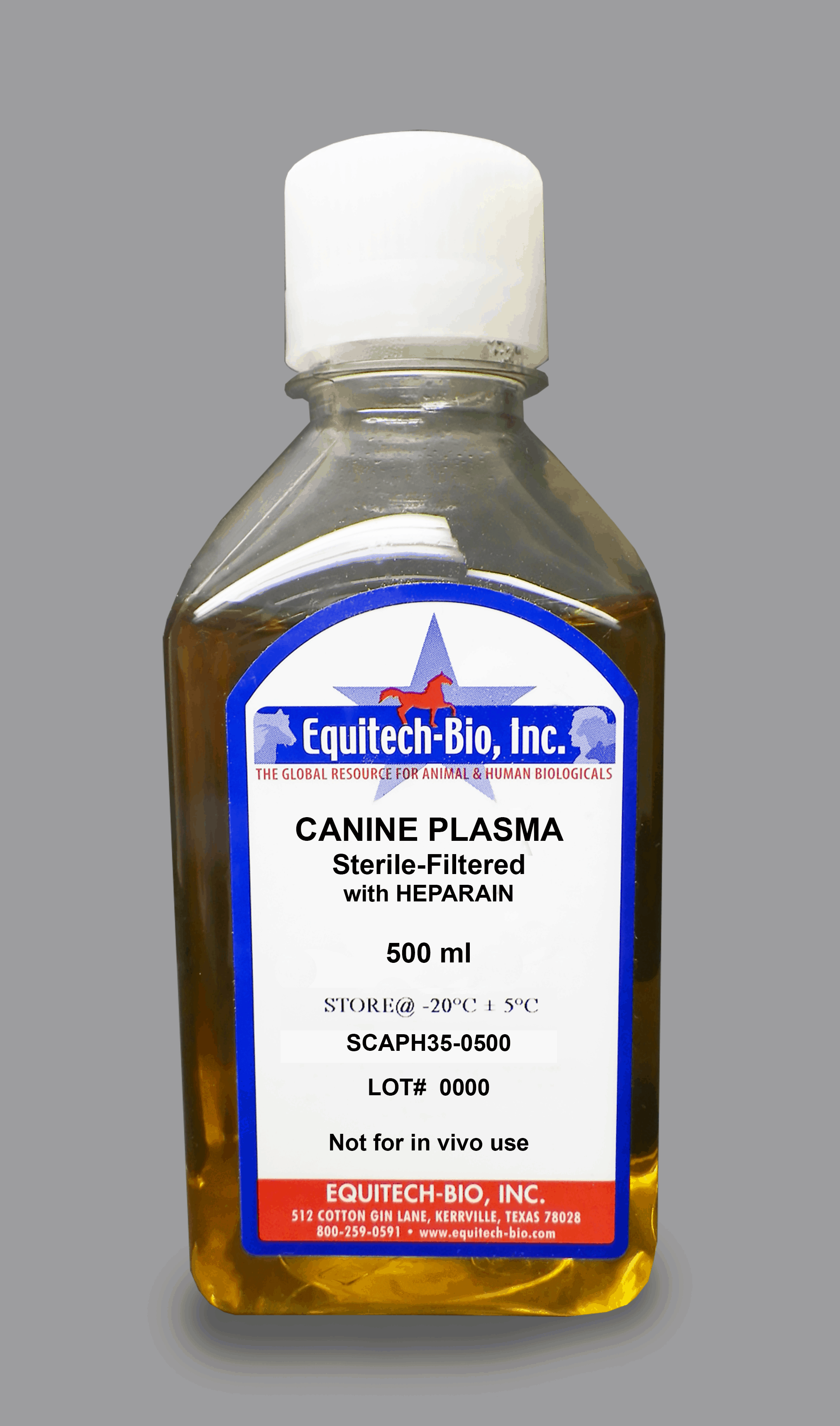 SCAPH35 -- Sterile Filtered Canine Plasma with Heparin