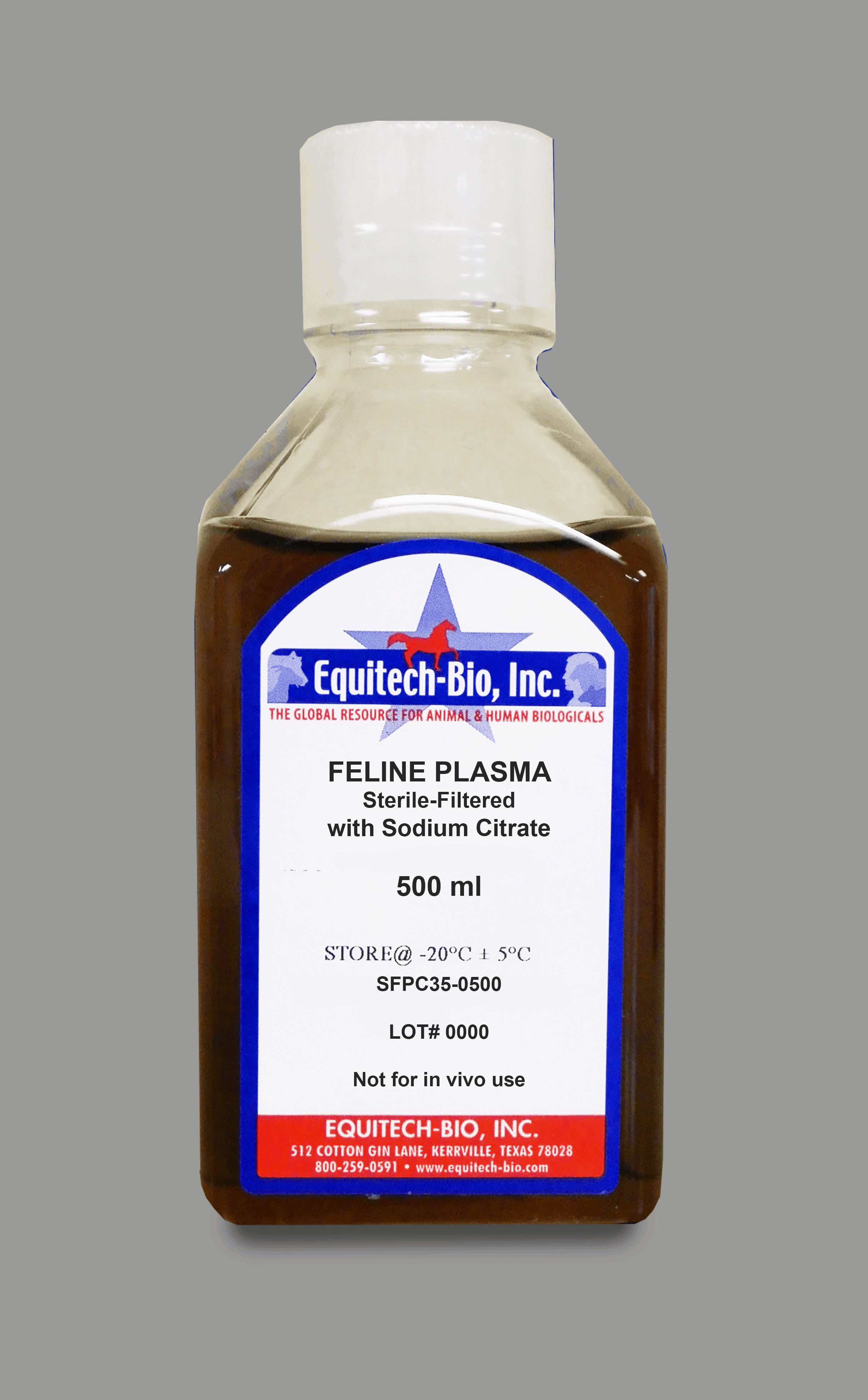 SFPC35 -- Sterile Filtered Feline Plasma with Sodium Citrate