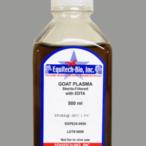 SGPE35 -- Sterile Filtered Goat Plasma with EDTA