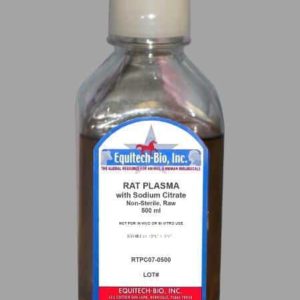 RTPC07 -- Non-Sterile Rat Plasma with Sodium Citrate