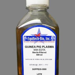 SGPPE35 -- Sterile Filtered Guinea Pig Plasma with EDTA