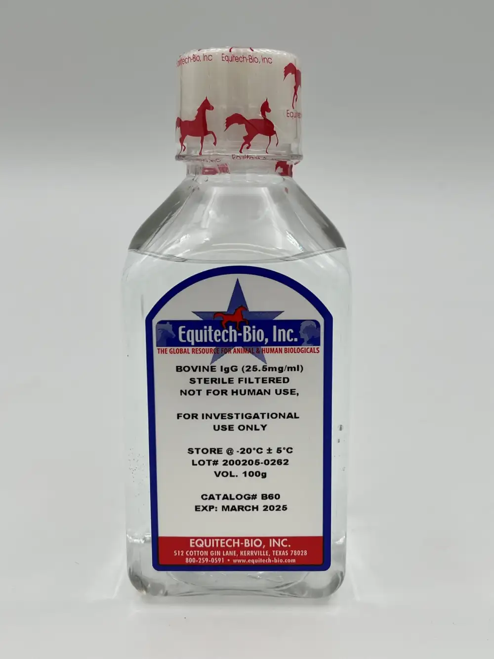B60 — Bovine IgG solution>= 97% purity